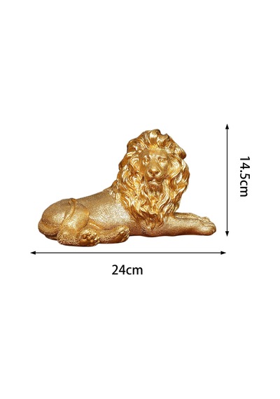 Dolıty Aslan Heykel Masa Centerpiece Modern Heykeli Yatak Yatmak