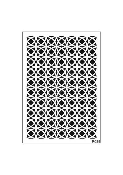 Ardışık Desen Stencil Şablon 25X35 R-038