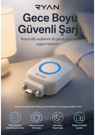 Type-c Batarya Koruma Cihazı Otomatik Şarj Kesici Telefon Tablet Powerbank Uyumlu Powerguard X1