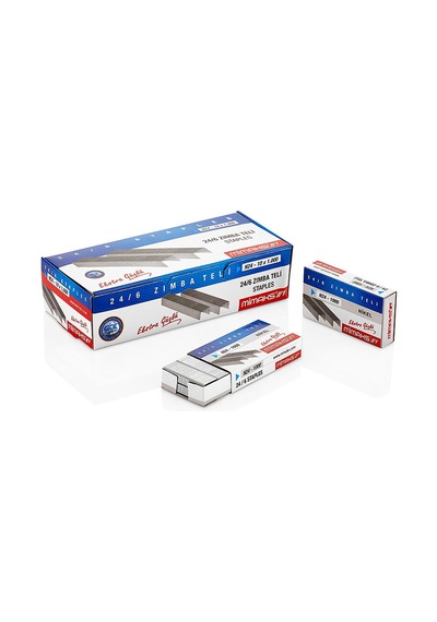 Mimaks N-24 24/6 Zımba Teli - 5 Kutu 5.000 Tel