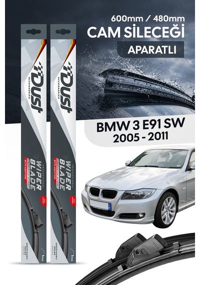 Bmw 3 Serisi E91 Sw 2005-2011 Uyumlu Silecek Takımı 600mm/480mm S16