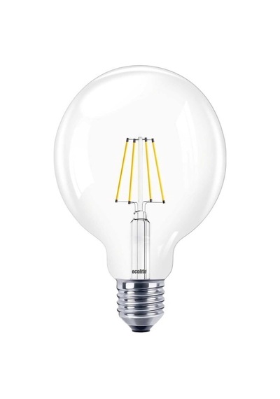 Tr G95 Rustik Led Ampül, Şeffaf Camlı, Sarı Işık, E27 Duy Diğer