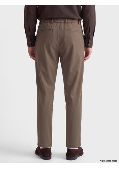 Lcw Vision Bej Loose Fit Erkek Pileli Pantolon