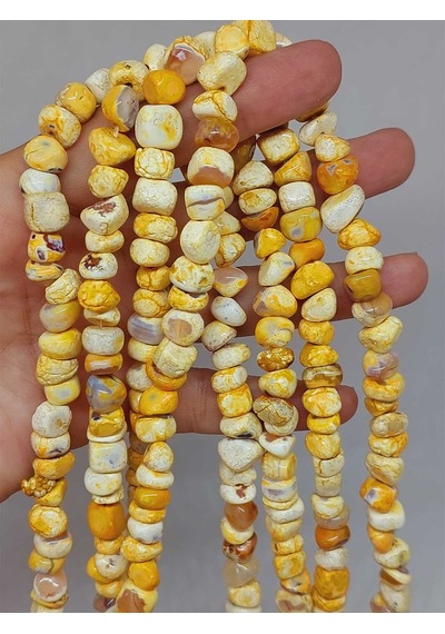 Akik Taşı Şekilsiz Doğal Taş Dizi 54460 Çok REnkli