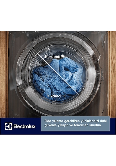 Electrolux Steamcare EW7W4492T 700 Serisi 1400 Devir 9 KG Yıkama + 5 KG Kurutmalı Çamaşır Makinesi Beyaz