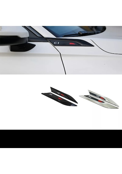 HONDA CİVİC FE1 2022+ UYUMLU PİANO BLACK ÇAMURLUK VENTİ