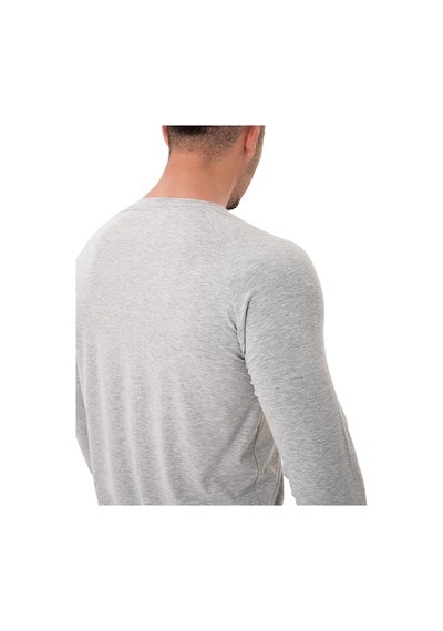 Musclecloth Elite Reglan Uzun Kollu T-shirt Gri Melanj Gri