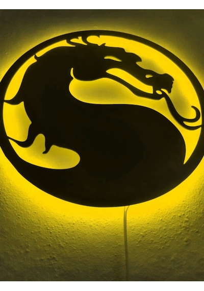 Mortal Kombat Led Işıklı Tablo (523523837)