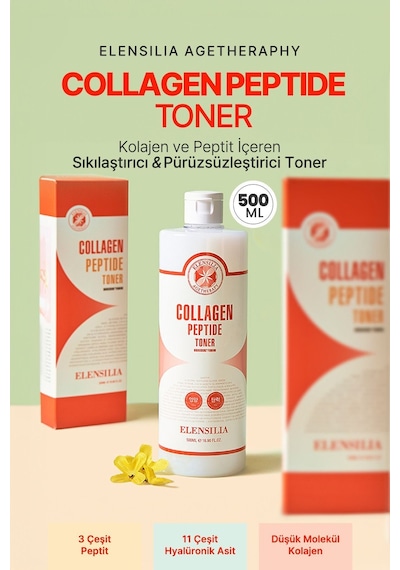 Elensılıa Kolajen ve Peptit İçeren   Tonik Elensilia Collagen Peptide Toner 500ml büyük boy
