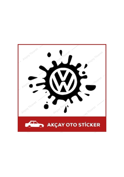 Volkswagen Çamur Sticker Volkswagen Sticker Volkswagen Oto Sticke
