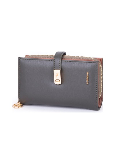 Nas Bag Kadın Orta Boy Kartlık Kağıt Para Ve Bozuk Para Tasarımına Sahip Haki Taba Dona 16x9 Cm