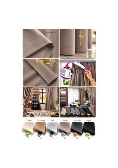 Dimout Karartma Blackout Perde - Vizon