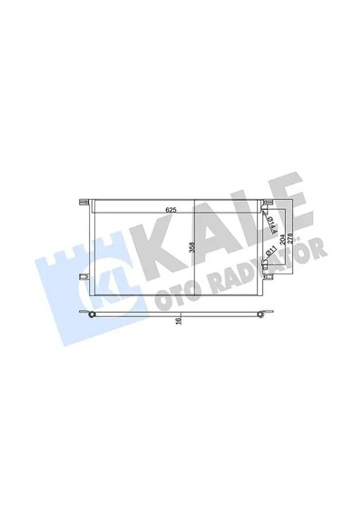 Renault Laguna 1 Klima Radyatoru 1.9 1998-2001 Kale 342825