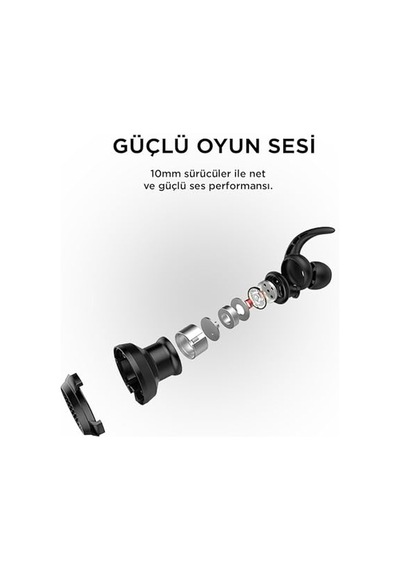 Rm-k21 Superb 3,5mm Gaming Siyah Kulak İçi Mikrofonlu Kulaklık Standart