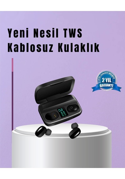 22 - 881 - Kez Şarj İmı Sunan A10s Tws Bluetooth - Spt-gld - Stereo Kulaklık