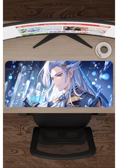 Neuvillette Genshin Impact Anime Gacha V3 - 70x30 Xl Gaming Mouse Pad Fare Altlığı