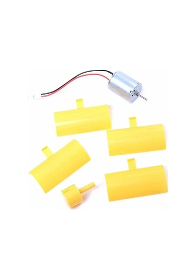 Mini Rüzgar Gülü Jeneratörü Motor Türbin Kanatlı Led Göstergeli