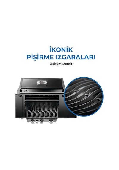 Rogue Pro 425 Sıb Gazlı Mangal - Siyah
