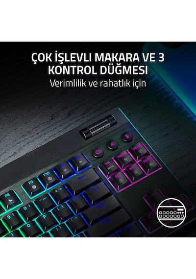 Razer Blackwidow V4 Tenkeyless Hyperspeed Low Profile - Kablosuz Sıcak Değiştirilebilir Oyun Klavyesi - Hyperspeed & Bluetooth - Yeşil Anahtarlar Qwerty Abd Düzeni Razer Blackwidow V4 Tenkeyless Hyperspeed Low Profile - Kablosuz Sıcak Değiştirilebilir Oyun Klavyesi - Hyperspeed & Bluetooth - Yeşil Anahtarlar Qwerty Abd Düzeni