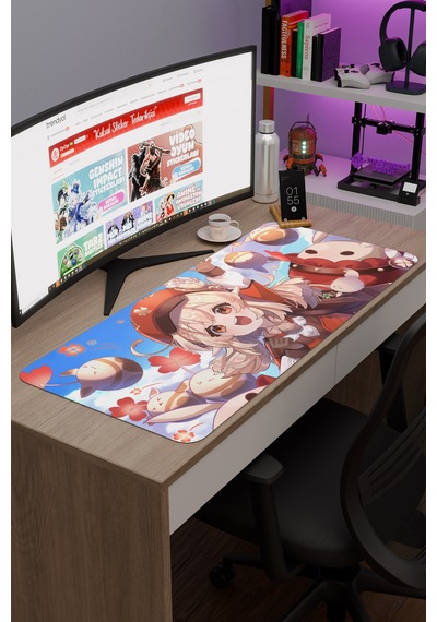Klee Genshin Impact Anime Gacha V3 - 90x40 Xxl Gaming Mouse Pad Fare Altlığı