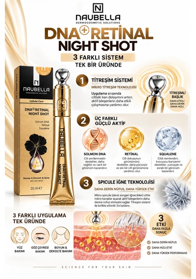 Dna Retinal Night Shot Pdrn Içeren Cildi Gençleştirmeye Yardımcı