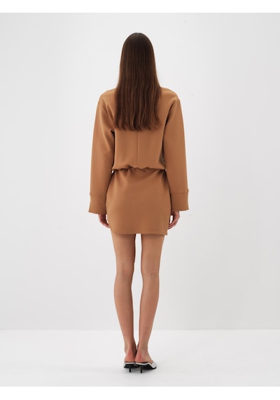 Xint Camel Oversize Pamuklu Elbise 286228