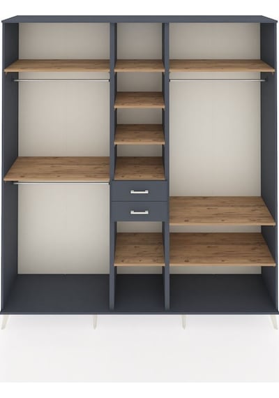 Hyperion Dolap 10 Raflı 2 Çekmeceli 3 Askılı 220x44x243 Antrasit-çam/antrasit Çok Renkli Hyperion Dolap 10 Raflı 2 Çekmeceli 3 Askılı 220x44x243 Antrasit-çam/antrasit Çok Renkli