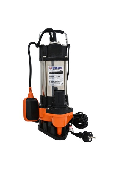 V750f Bıçaksız Bakır Sargılı Drenaj Pompası Termik Korumalı 0.75kw 1hp