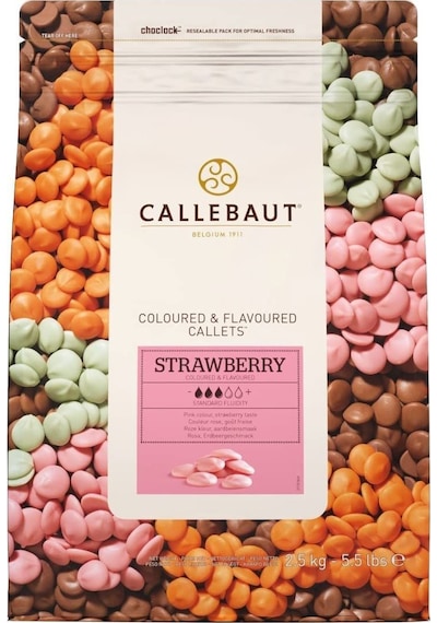 Callebaut Çilekli Drop Çikolata 2,5 Kg