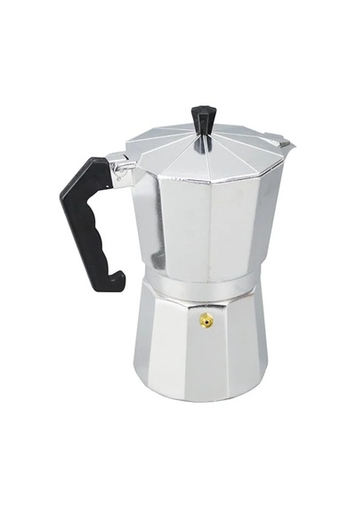 3 Fincanlık Retro Tasarım Alüminyum Moka Pot - Ocak Üstü Espresso Ve Filtre Kahve Demleyici