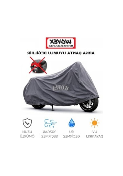 Gri Renk Motosiklet Brandası, Kuba Space 50 Pro Uyumlu