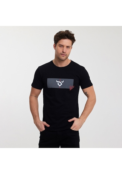 Twobull DENVER Erkek  Siyah Tişört