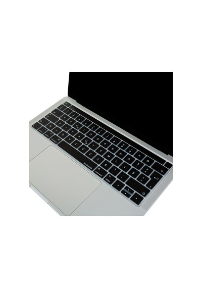 F Klavye Apple Uyumlu MacBook Pro Kılıfı Daktilotip A1706 A1989 A2159 A1707 A1990 A2338 A2141 İle Siyah