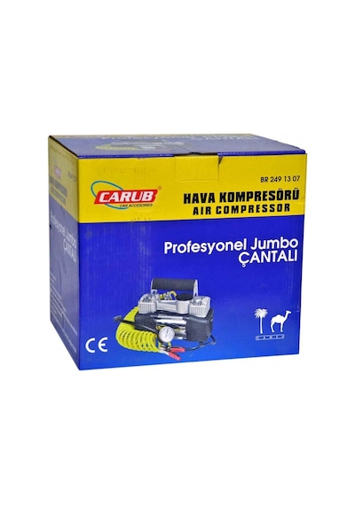 Carub Profesyonel Kuvvetli Jumbo Hava Kompresörü Çift Piston (çan