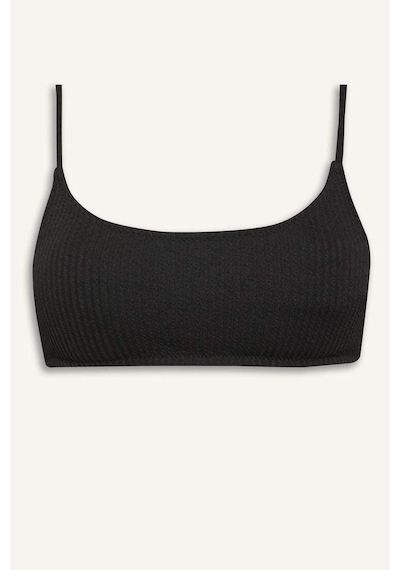Defacto Regular Fit Bürümcük Siyah Bikini Üstü B7207AX24SM Siyah
