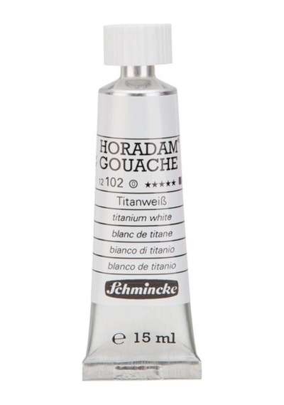 Schmincke Horadam Gouache Artist Guaj Boya 15 Ml Seri 1 102 Titanium White Çok Renkli