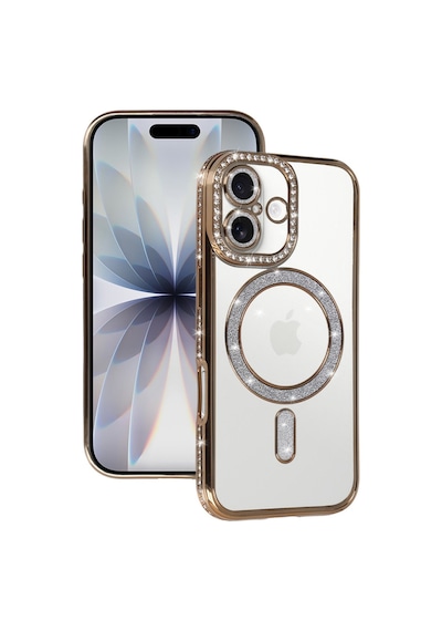 Apple iPhone Uyumlu 17 Joke Simli Magneticsafe Kılıf - Gold Bz8683140895693