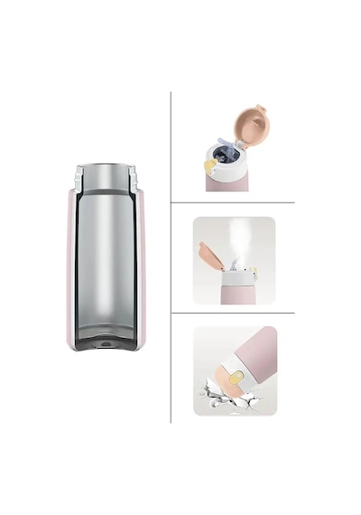 Sipnjoy Sipsquad Çocuk Termosu Pipetli Suluk 480 Ml - Giggle Giraffe Çok Renkli