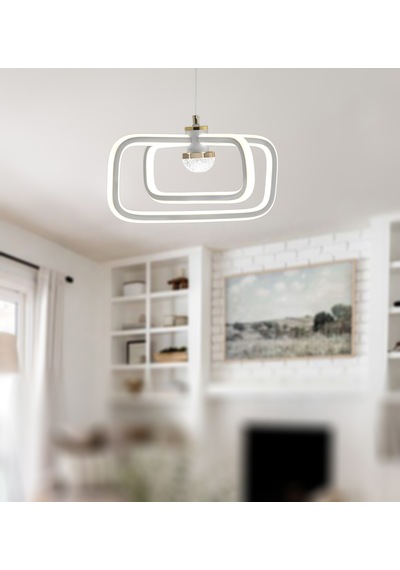 Tt321-by Tt Aydınlatma Nazar Modeli Mat Beyaz 3 Renk Modüllü Ledl Beyaz