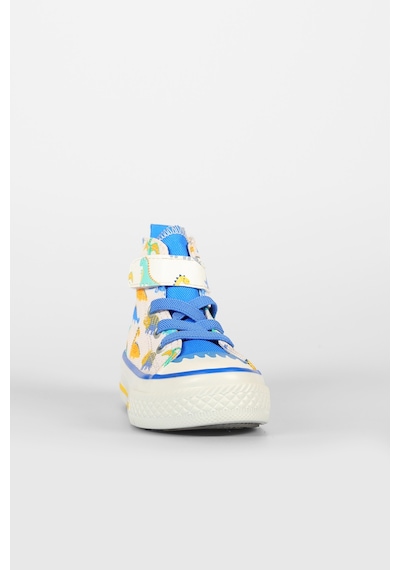 Vicco Ada Desenli Erkek Bebek Beyaz/saks Mavi Sneaker Beyaz - Mavi