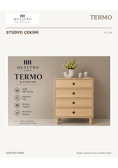 Termo Çamaşırlık Ahşap