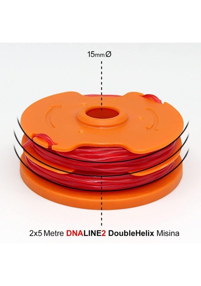 Wa0007 1.65mmx5metre Çift Çıkışlı Duble Helix Spiral Burgulu Yedek Misina