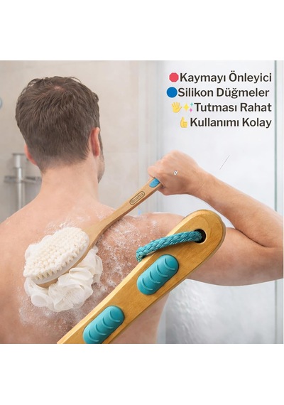 Sırt Ve Vücut Temizleme Fırçası Lifli