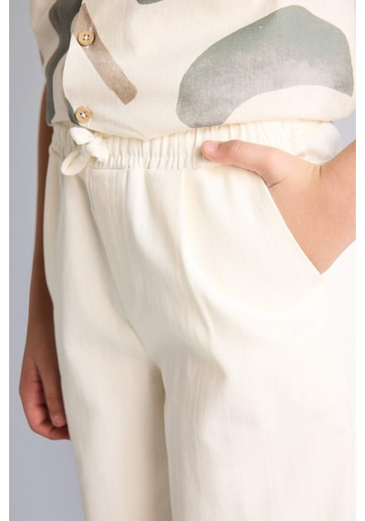 Defacto Carrot Fıt Standart Paça Gabardin Pantolon Erkek Çocuk E2218a826sper105 Ekru-er105