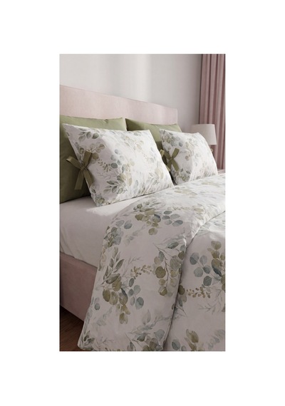 %100 Pamuk Çift Kişilik Okaliptüs Desenli Nevresim Seti 220x200 Cm Bağcıklı 2 Desenli + 2 Düz Beyaz Yastık Kılıfı Yeşil - 909842890 Yeşil %100 Pamuk Çift Kişilik Okaliptüs Desenli Nevresim Seti 220x200 Cm Bağcıklı 2 Desenli + 2 Düz Beyaz Yastık Kılıfı Yeşil - 909842890 Yeşil