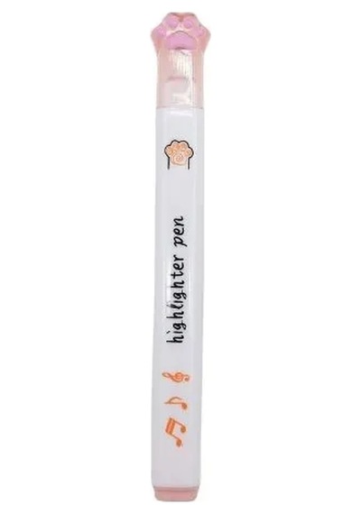 Pati Tasarımlı Mini Fosforlu Kalem-6 Pembe