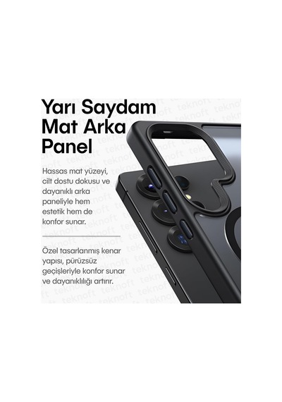 Samsung Galaxy S25 Ultra İçin Mattpro Serisi Magsafe İle Uyumlu Ultra Güçlü Yumuşak Silikon Darbeye Dayanıklı Mat Kılıf