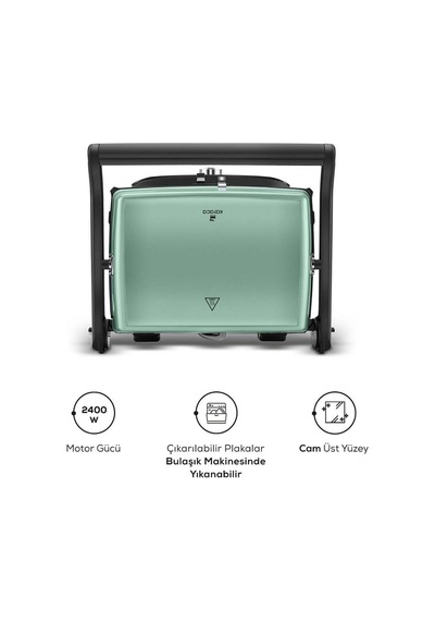 Karaca Gastro Grill Glass Premium 2400 W Tost Makinesi