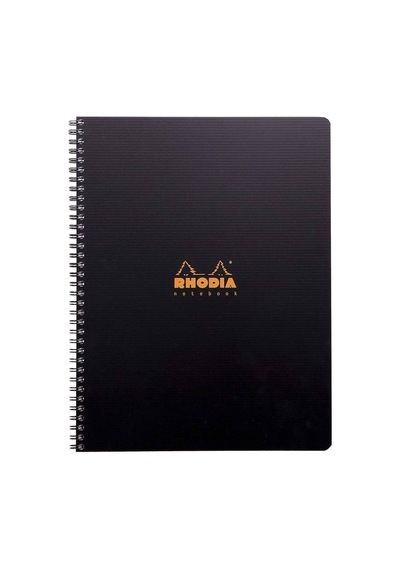 225x297 Mm A4+çizgili Defter Siyah Kapak Yandan Spiralli 80 Yp 5 Li Çok Renkli