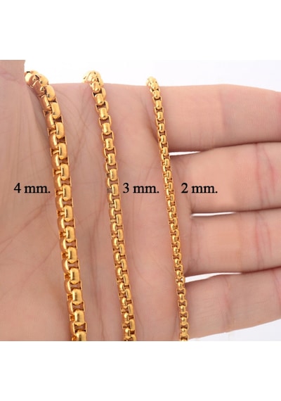 Chavin Gold Sarı 60 Cm. 3 Mm. Erkek Çelik Zincir Ds50 (478257571)